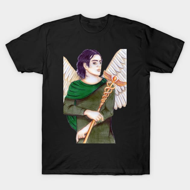 Archangel Raphael the Healer- Orange T-Shirt by EarthSoul